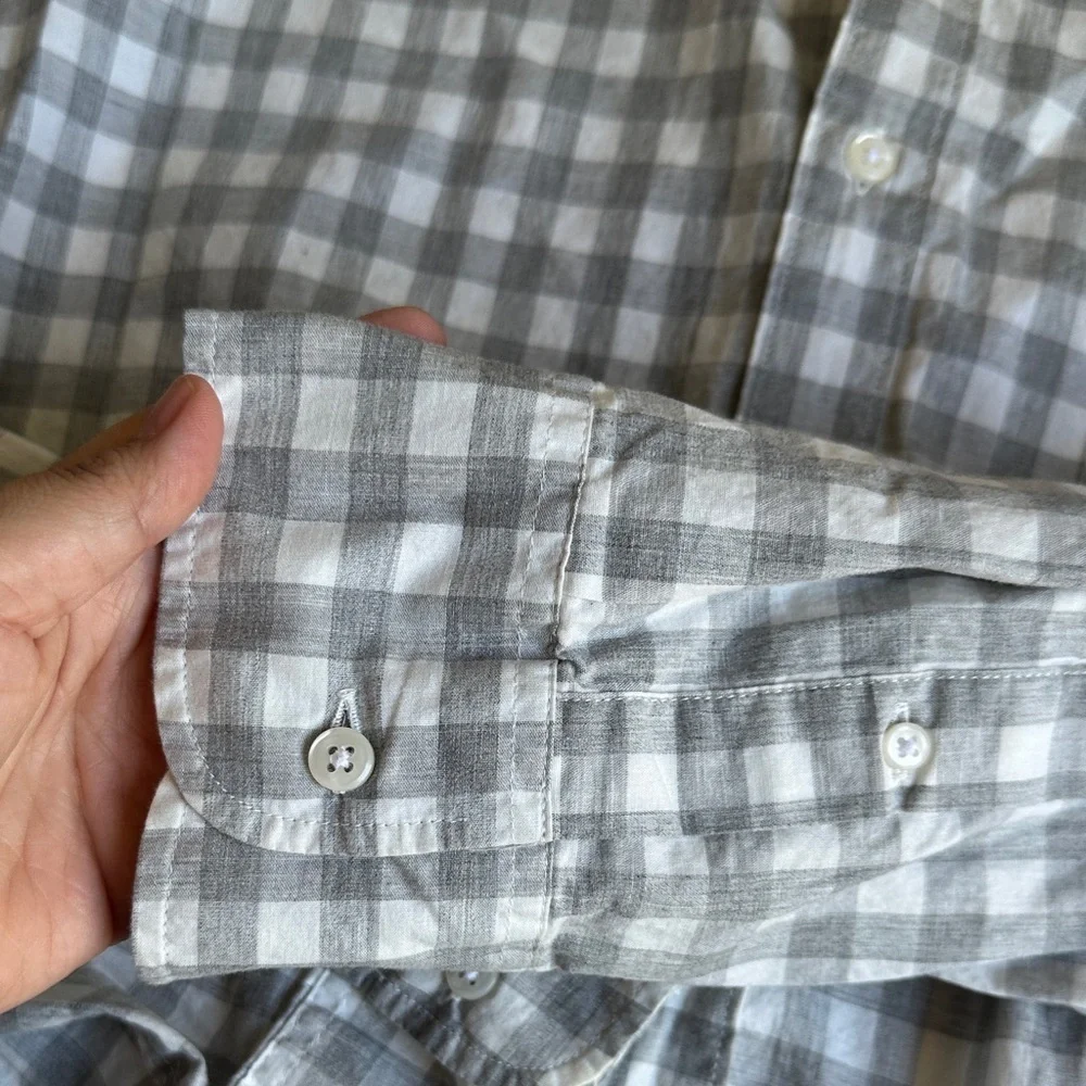 J. Crew Gray Plaid Men's Shirt